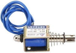 Elektromagnet tažný JF-0520B 6VDC, síla 4N, zdvih 10mm