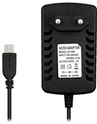 Napáječ, síťový adaptér USB 5V/3A spínaný, koncovka USB micro