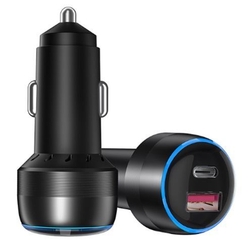 Autoadaptér USB + USB-C, 18W 12V, quick charge