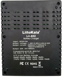 Nabíječka LiitoKala Lii-402, 1-4x pro Li-Ion nebo Ni-MH
