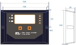 Solární regulátor PWM Win300-NBT, 12V/20A s bluetooth