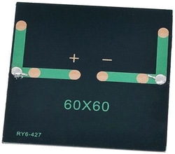 Fotovoltaický solární panel mini 2V/150mA, RY6-427, 60x60mm