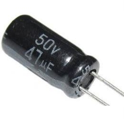 47u/50V 105° 6x11x2,5mm, elektrolyt.kondenzátor radiální