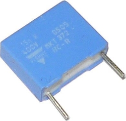 15n/400V MKT372, svitkový kondenzátor radiální RM=10mm
