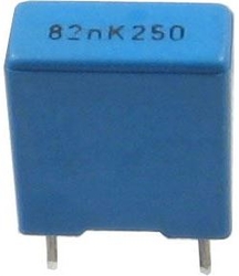 82n/250V TC354, svitkový kondenzátor radiální