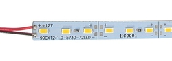 LED pásek 12mm hliníkový, bílý, 72x LED5730/m, IP20, délka 1m