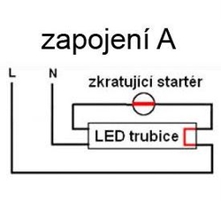 Zářivka LED T8 60cm 230VAC/9W, bílá