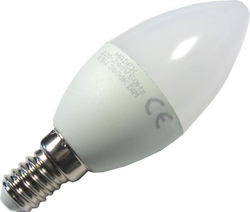 Žárovka LED E14 C35 svíčková,bílá, 230V/4,5W