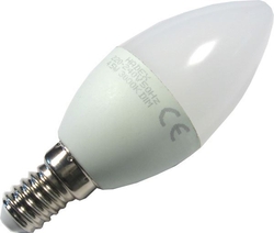 Žárovka LED E14 C35 svíčková, teplá bílá, 230V/4,5W