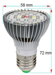 Žárovka LED GROW E27 PAR20, 230V/7,5W