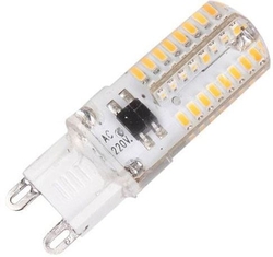 Žárovka LED G9, 64x SMD3014, 230VAC/2,5W, teplá bílá