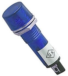 Kontrolka 12V LED, modrá do otvoru 10mm