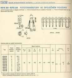 KPX83 - fototranzistor 3x