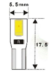 Žárovka LED T5 12V/1W bílá, CANBUS