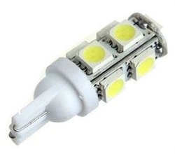 Žárovka LED T10 12V/2,3W bílá, 9xSMD5050