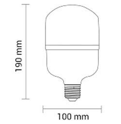 Žárovka LED E27 T100 230V/25W, bílá