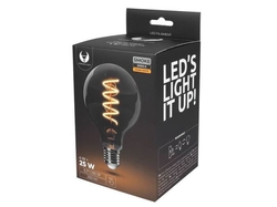 Žárovka LED E27 Filament G95 230V/4W, teplá bílá, kouřová