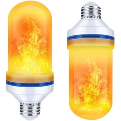Žárovka LED E27  230V/9W, teplá bílá, imitující plamen