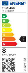 Žárovka LED TRIXLINE 8W E27 A50 studená bílá
