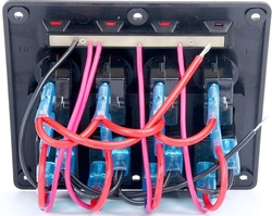 Panel PN-CB4 se 4 vypínači a jističi