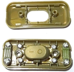 Vypínač mezišňůrový DS-5, 250V/2,5A zlatý