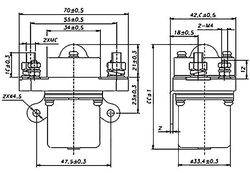 Stykač 12V/100A ZJ100D