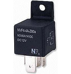 Relé auto NVF4-4 12V/80A 29x29x27mm s třmínkem