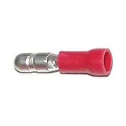 Konektor KOLÍK 4mm červený, kabel 0,5-1,5mm2