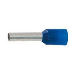 Dutinka pro kabel 2,5mm2 modrá,l=12mm (E2512), balení 100ks