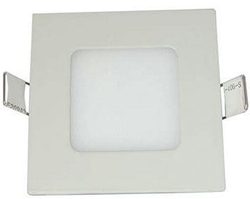 Podhledové světlo LED 3W, 90x90mm, teplé bílé, 230V/3W, vestavné