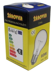 Žárovka čirá 230V/60W E27 pro průmyslové použití