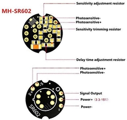 Detektor pohybu, modul PIR SR602