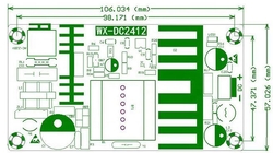 Napájecí zdroj-modul WX-DC2412 100-265VAC/12VDC 8A