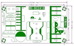 Napájecí zdroj-modul WX-DC2416 100-265VAC/12VDC 13A