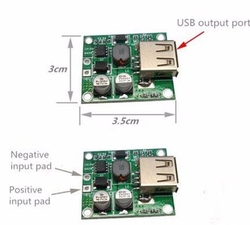 Napájecí modul, step-down měnič 5V/2A pro solární panely