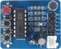 Hlasový záznamník s ISD1820 - modul pro záznam zvuku s reproduktorem