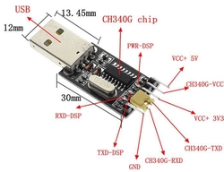 Převodník USB/TTL, modul s CH340