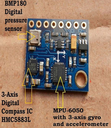 Elektronický kompas, magnetometr,akceleroměr,gyro a tlakoměr GY-87