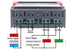 Digitální termostat STC-1000, rozsah -50 ~ +99°C, napájení 12V