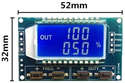 PWM generátor 1Hz - 150kHz s LCD displejem