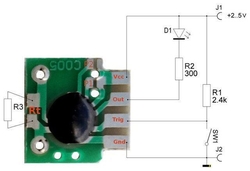 Časový spínač 2sec-2hod, miniaturní modul C005