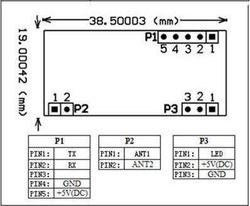 Modul RFID EM4100 125kHz