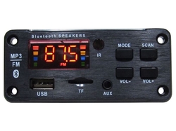 FM rádio, přehrávač MP3 s bluetooth 5.0, dálkové ovládání,napáj. 5-14V