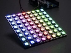 RGB LED modul 8x8 Neopixel čtverec s WS2812