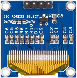 Displej OLED 0,96”, 128x64 znaků, IIC/I2C, 4piny, modrý