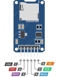 Čtečka Micro SD karet - modul SPI - 6pin