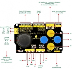 Joystick Shield Gamepad pro Arduino
