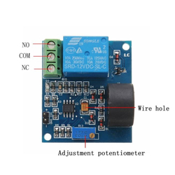 Proudový senzor AC 0,3-5A 20~400Hz s relé