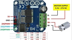 H-můstek BTS7960B pro stejnosměrné motory