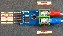 Převodník termočlánku ”K” MAX6675 pro Arduino